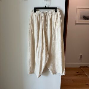 Monica Cordera Checkered Maxi Pants in Beige